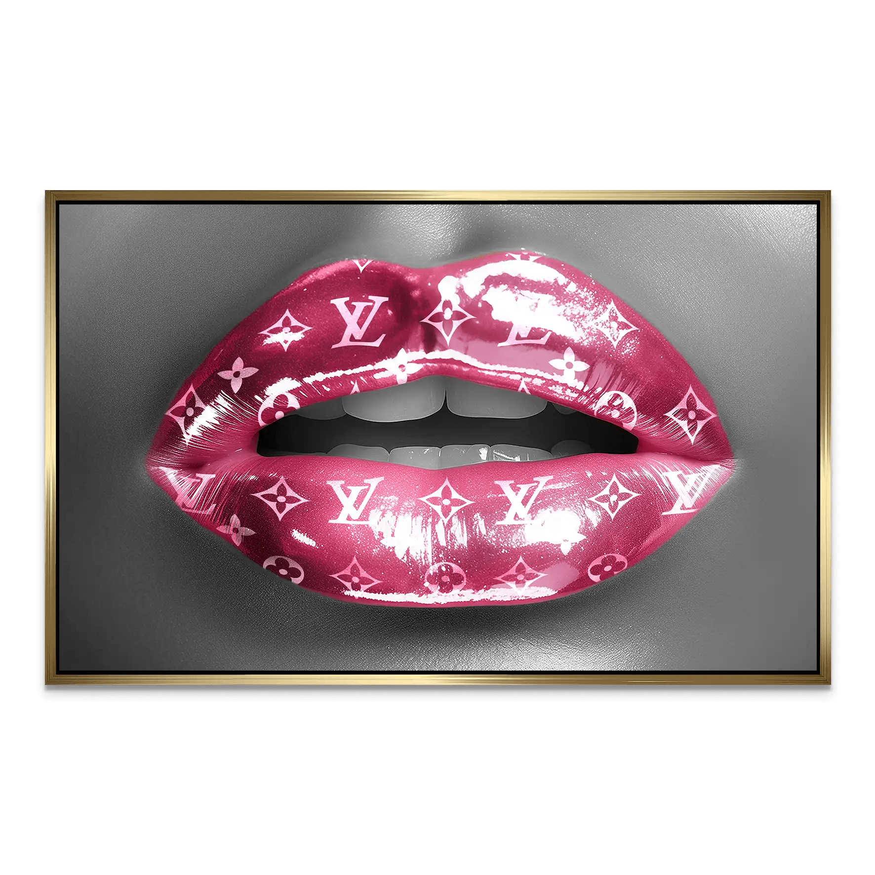 Pink Louis Lips AluDibond Bild INGALERIE