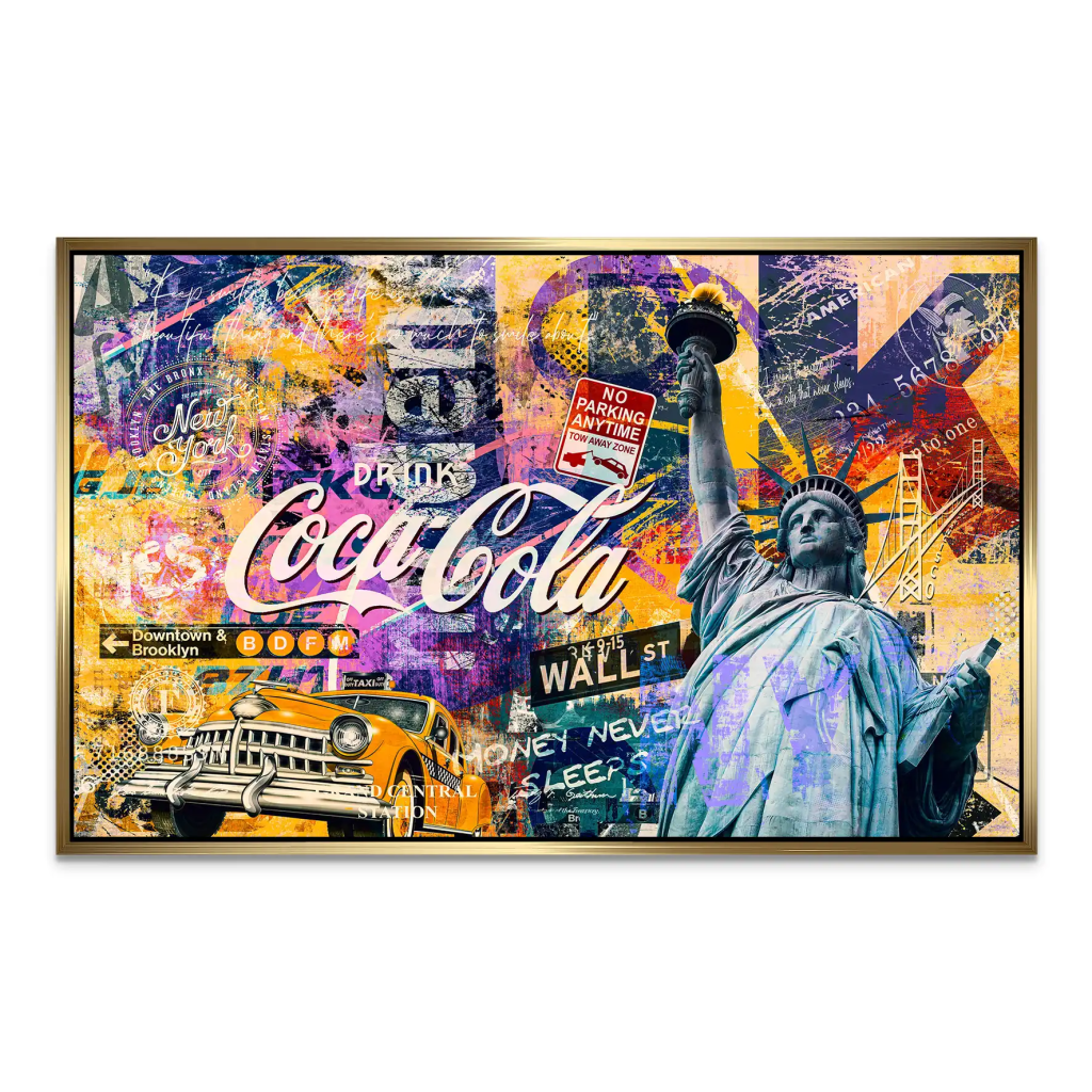 New York Pop Art AluDibond Bild INGALERIE