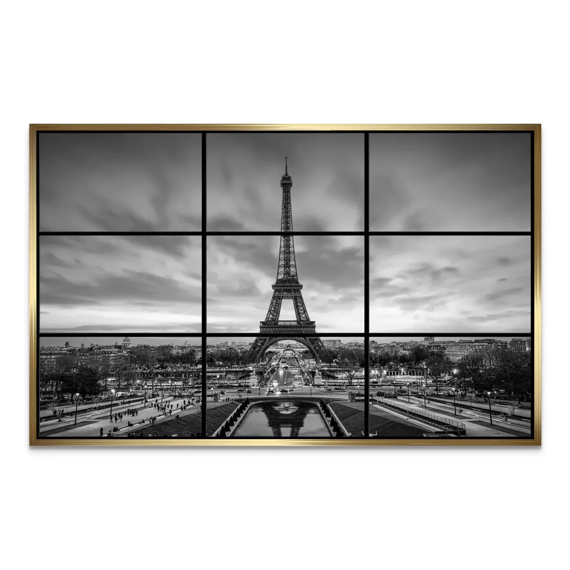 Paris Noir Alu Dibond Bild