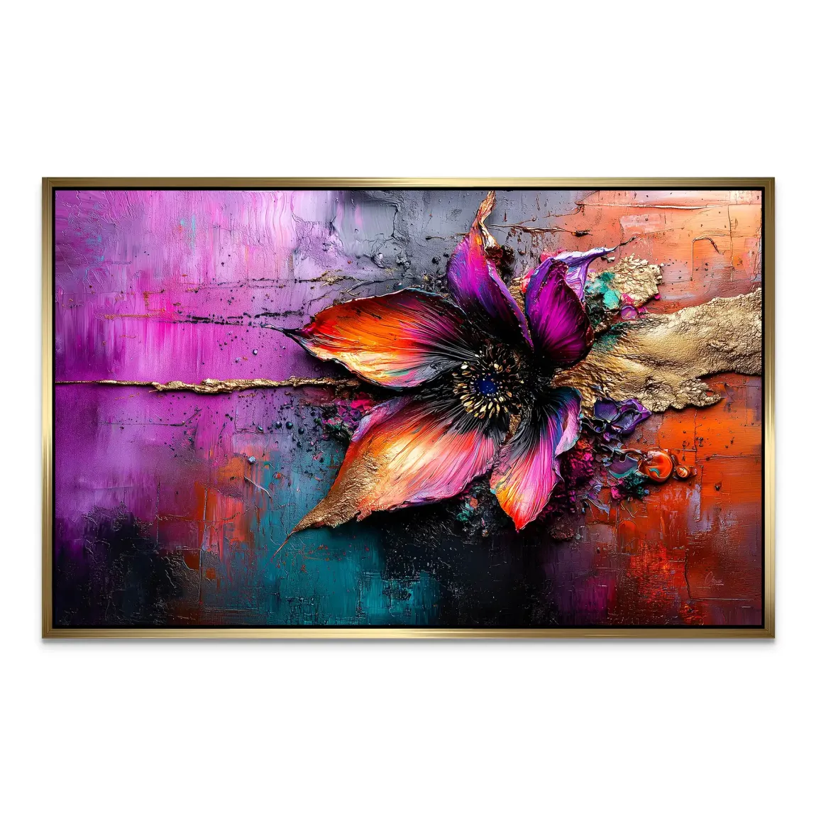 Feuerblüte der Elemente AluDibond Bild INGALERIE