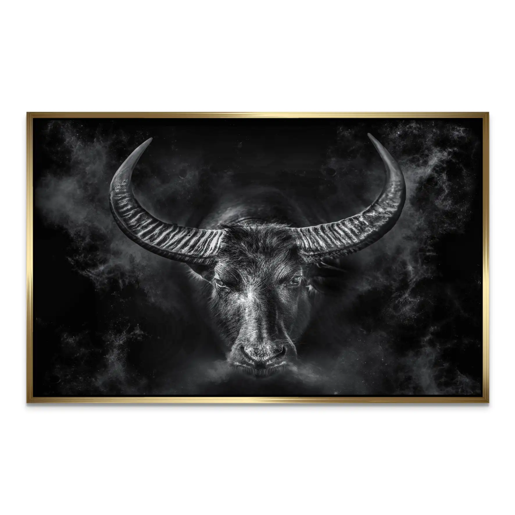 Stier Dark Style AluDibond Bild INGALERIE