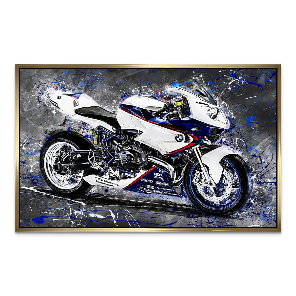 BMW HP2 Abstrakt Style AluDibond Bild INGALERIE