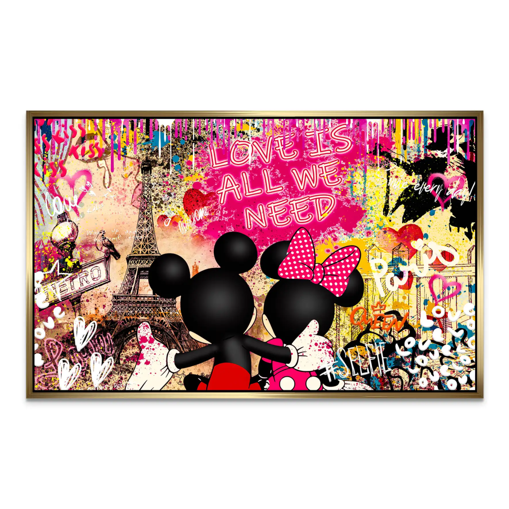 Micky & Minnie Love AluDibond Bild INGALERIE