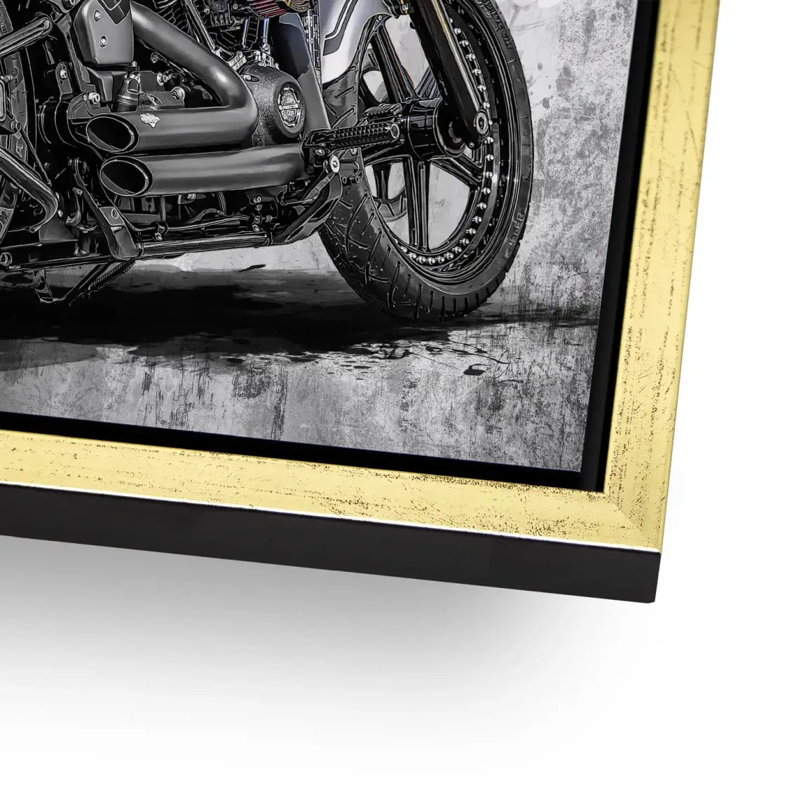 Harley Road Pop Art Alu Dibond Bild