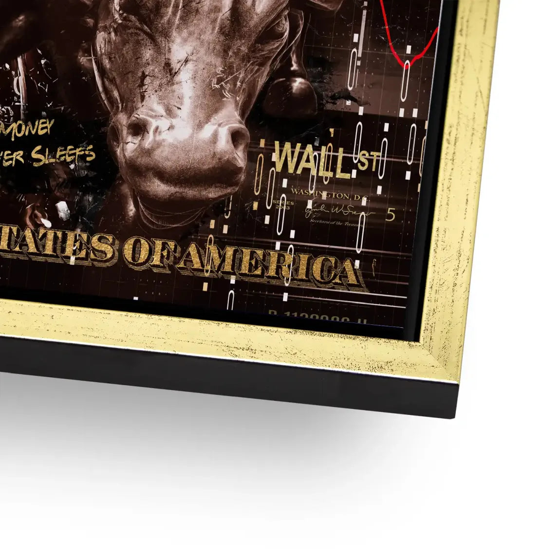 Wall Street Duck Alu Dibond Bild