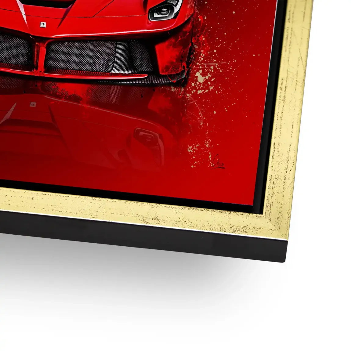 Red Prestige Ferrari Alu Dibond Bild