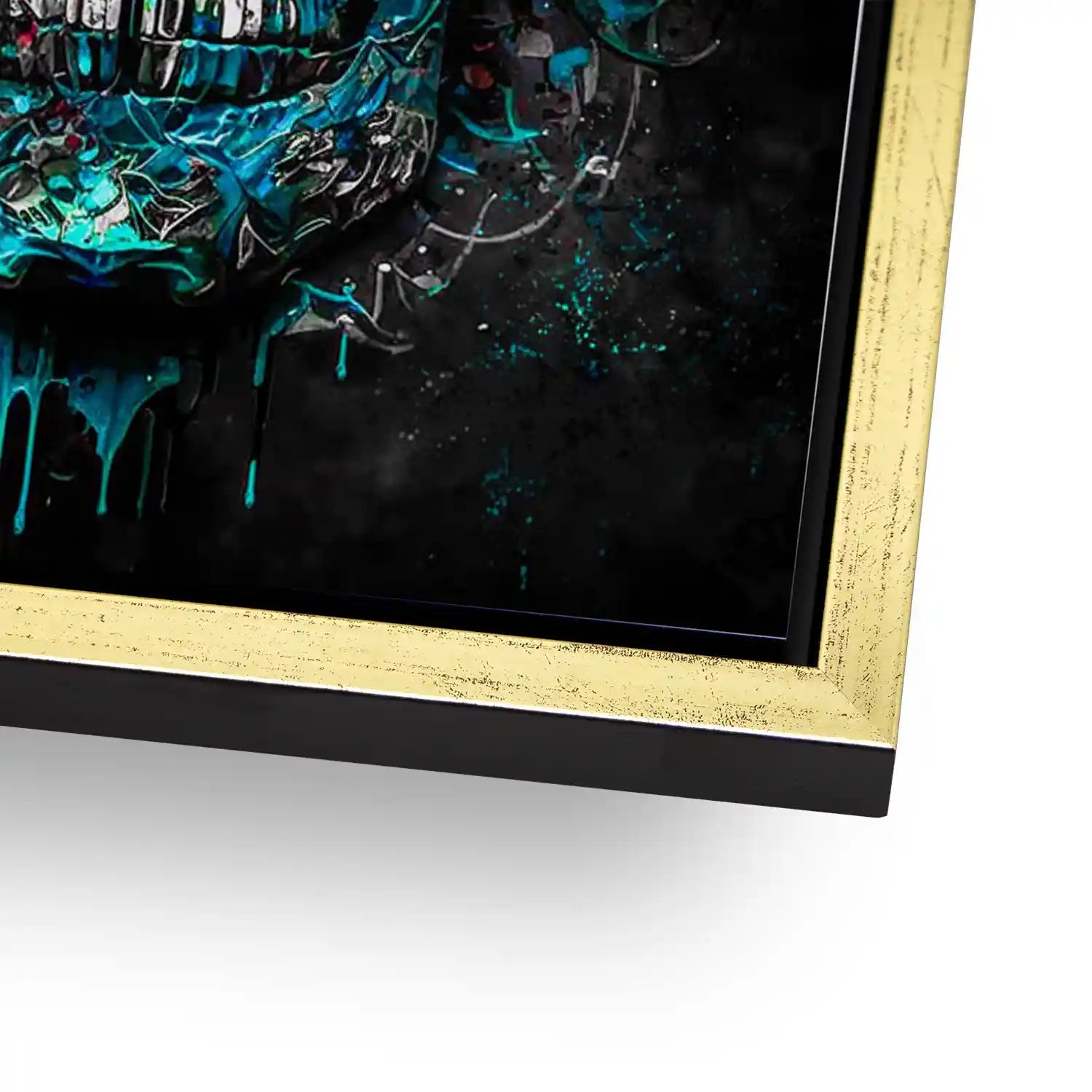 Totenkopf Silver Style AluDibond Bild INGALERIE