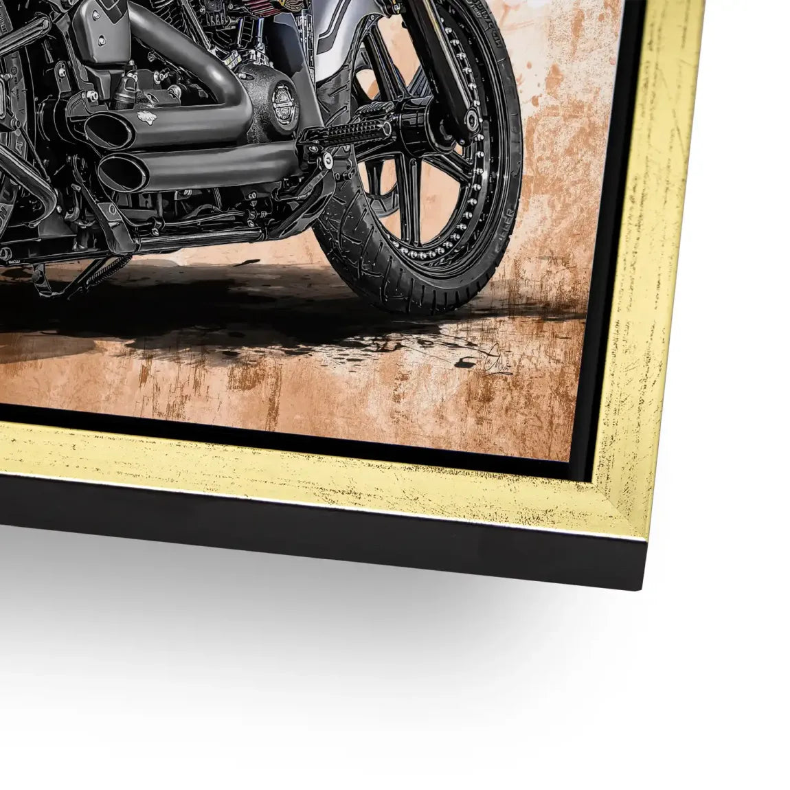 Harley Route 66 Alu Dibond Bild