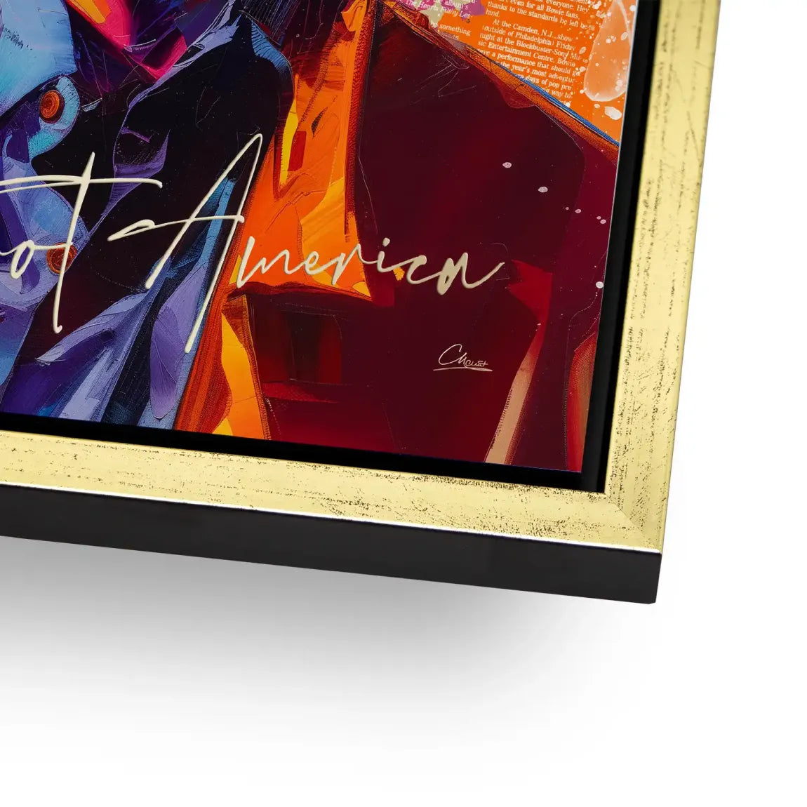 Bowie America Pop Art Alu Dibond Bild INGALERIE
