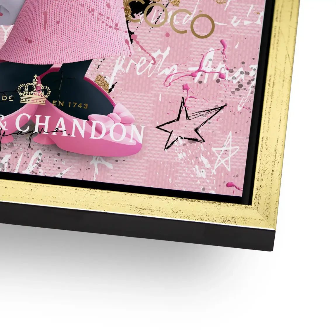 Minnie Maus Rosé Coco Alu Dibond Wandbild