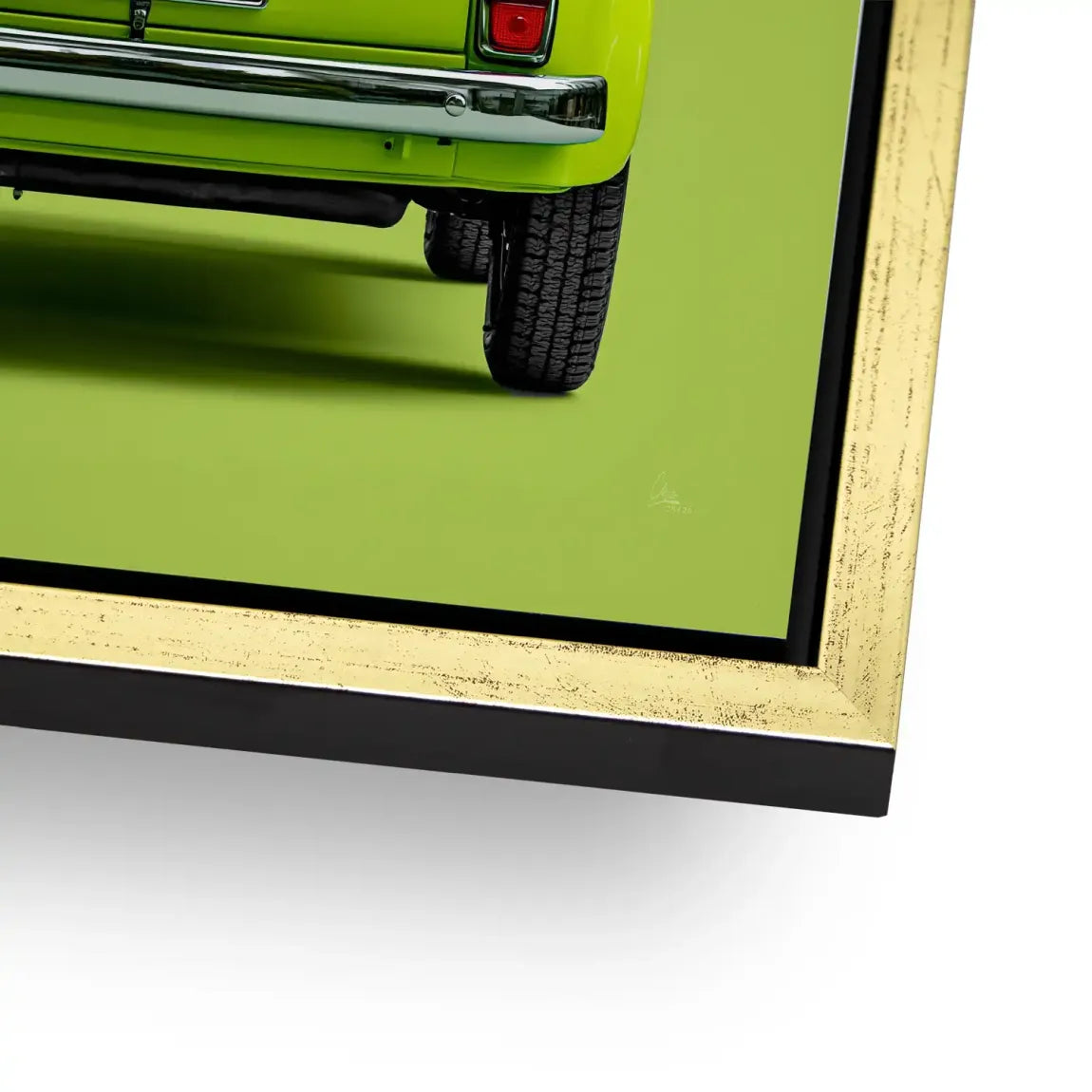 Fiat 500 Italia Alu Dibond Wandbild