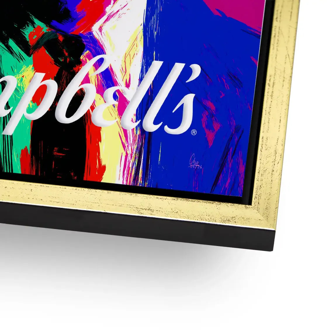 Campbell Popart Alu Dibond Wandbild