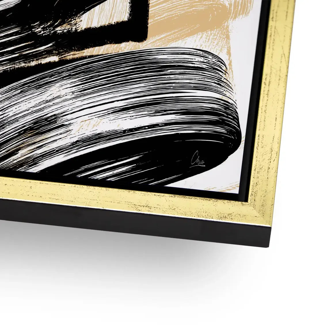 Black Motion Abstrakt Alu Dibond Bild