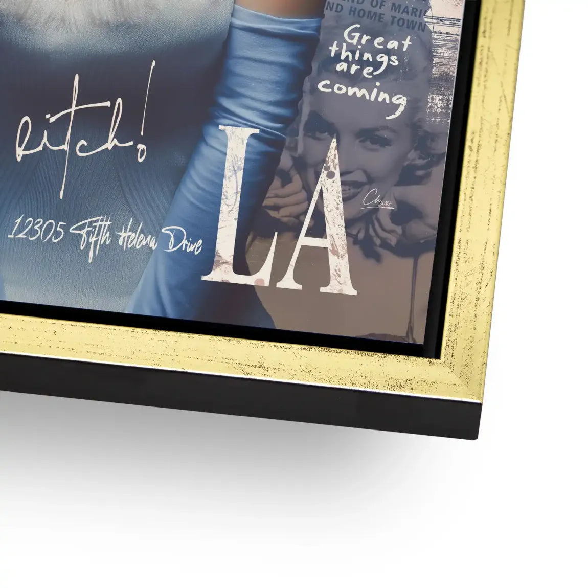Marilyn Monroe Velvet Allure Alu Dibond Bild