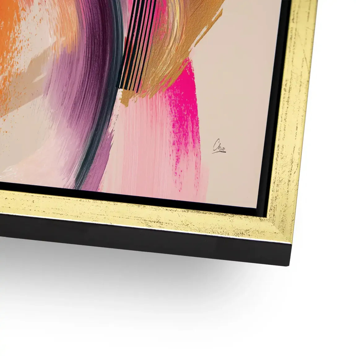 Amber Wave Alu Dibond Bild