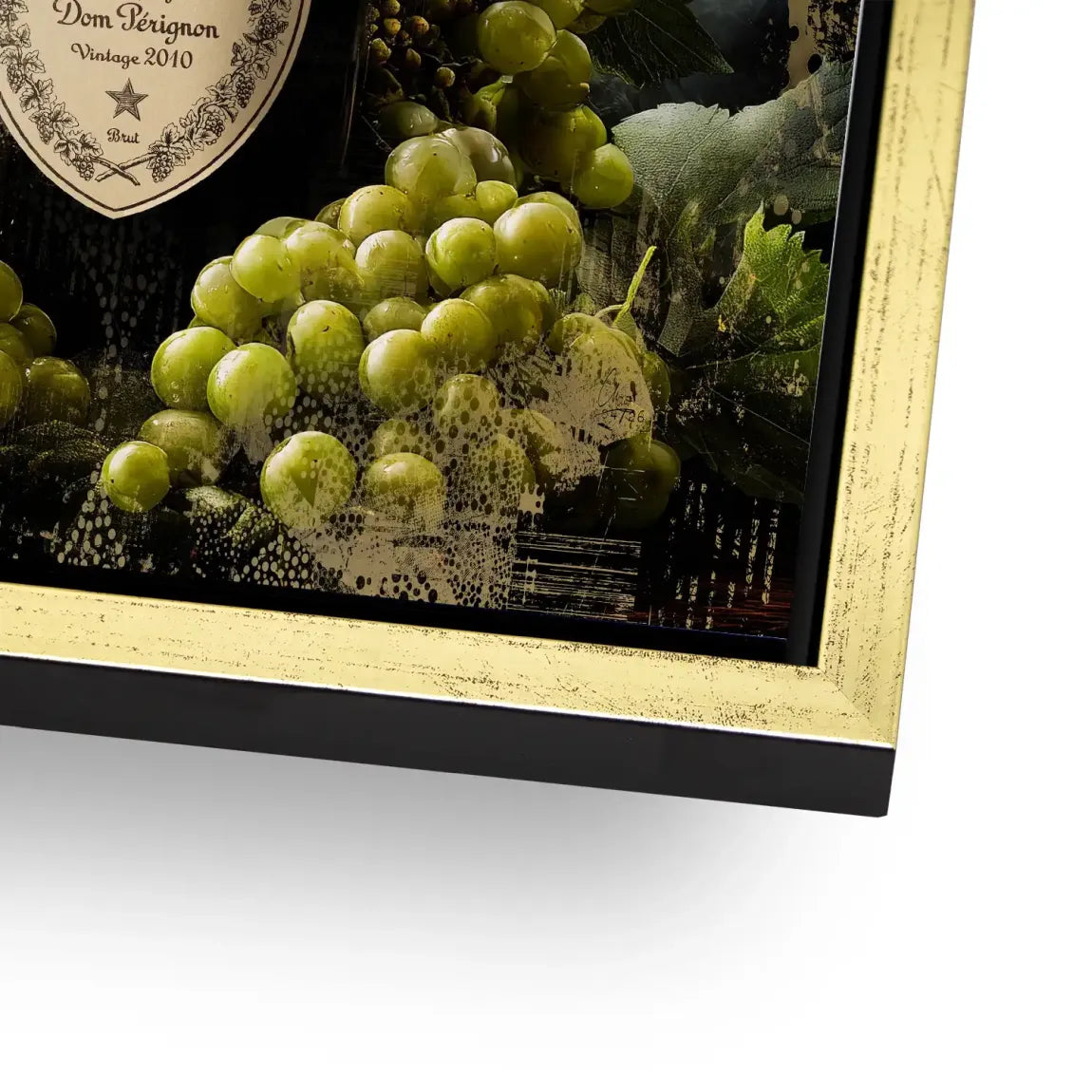 Champagner Reben Alu Dibond Wandbild