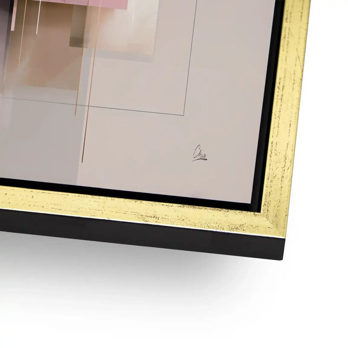 Soft Geometry Alu Dibond Bild