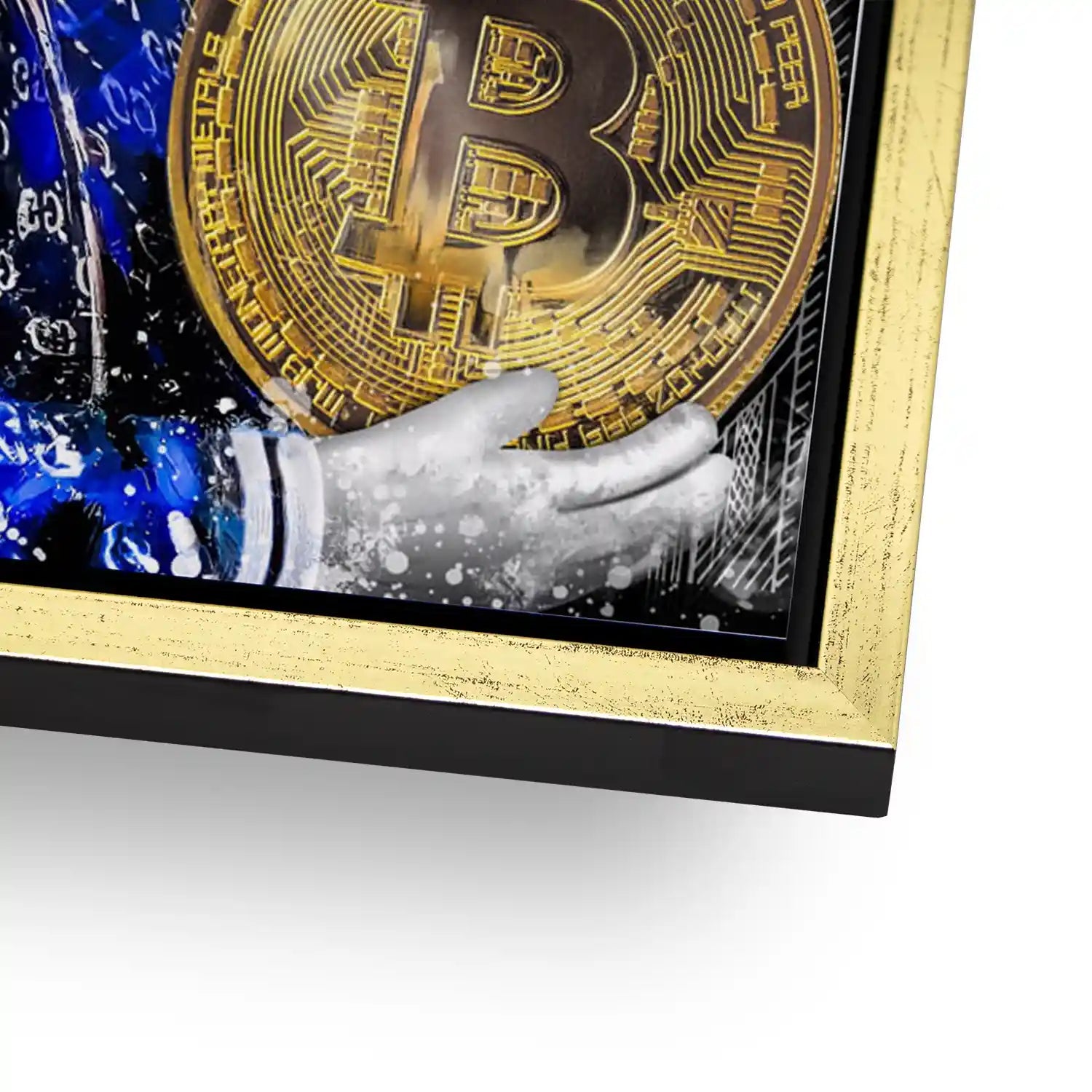 Dagobert Bitcoin Nr.2 Pop Art AluDibond Bild INGALERIE