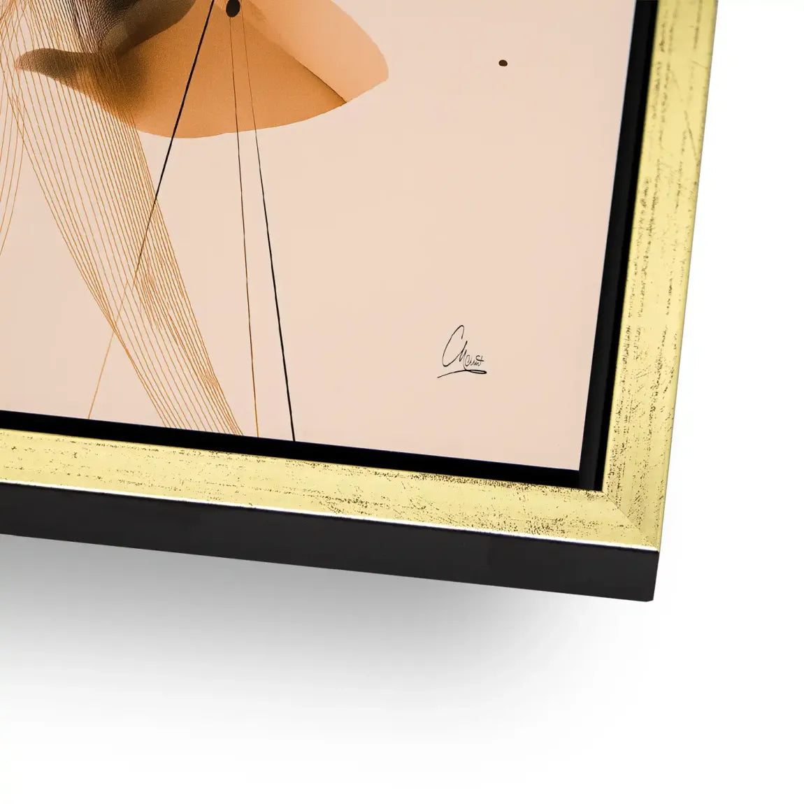 Amber Flow Harmony Alu Dibond Bild