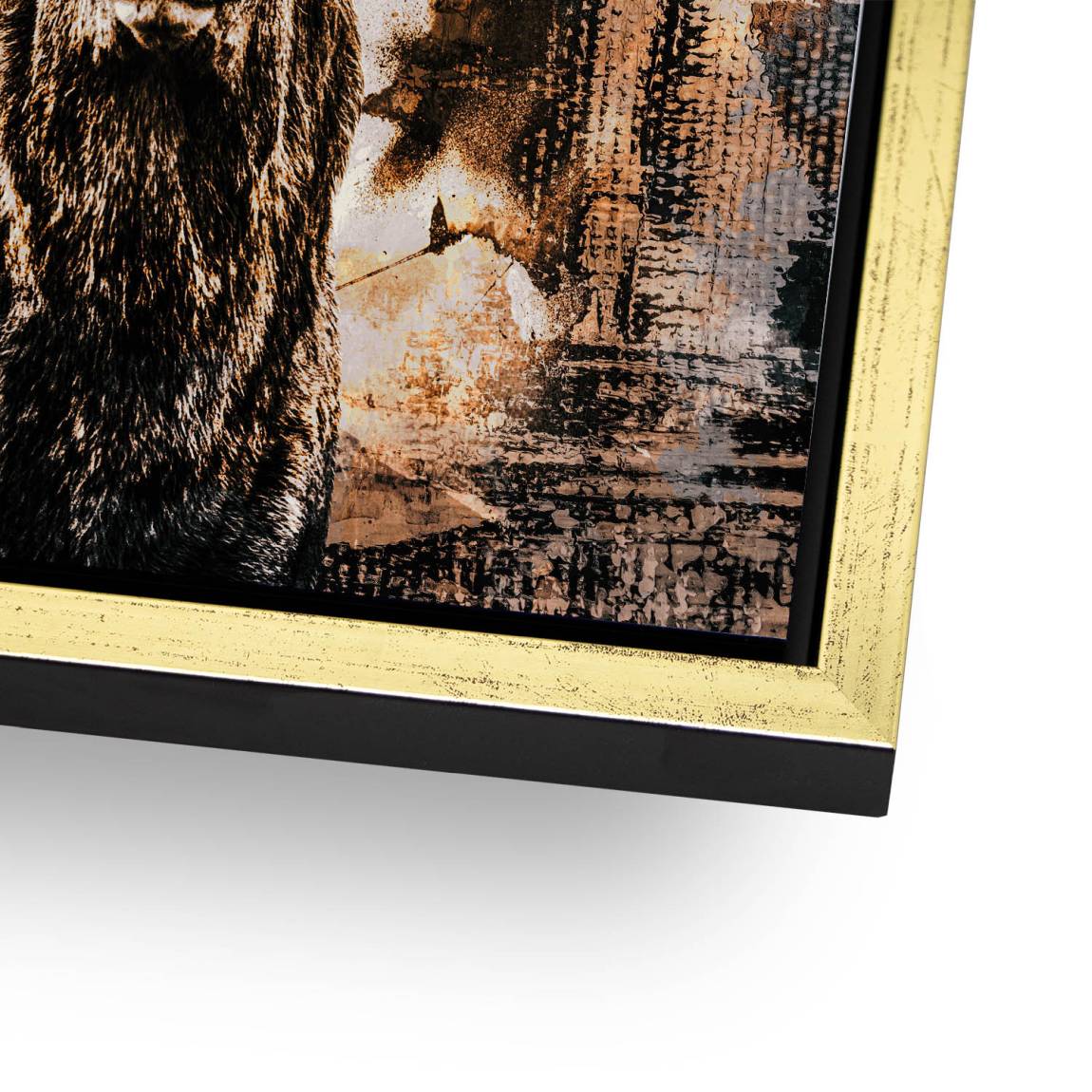 Hirsch Abstrakt Art Alu Dibond Wandbild