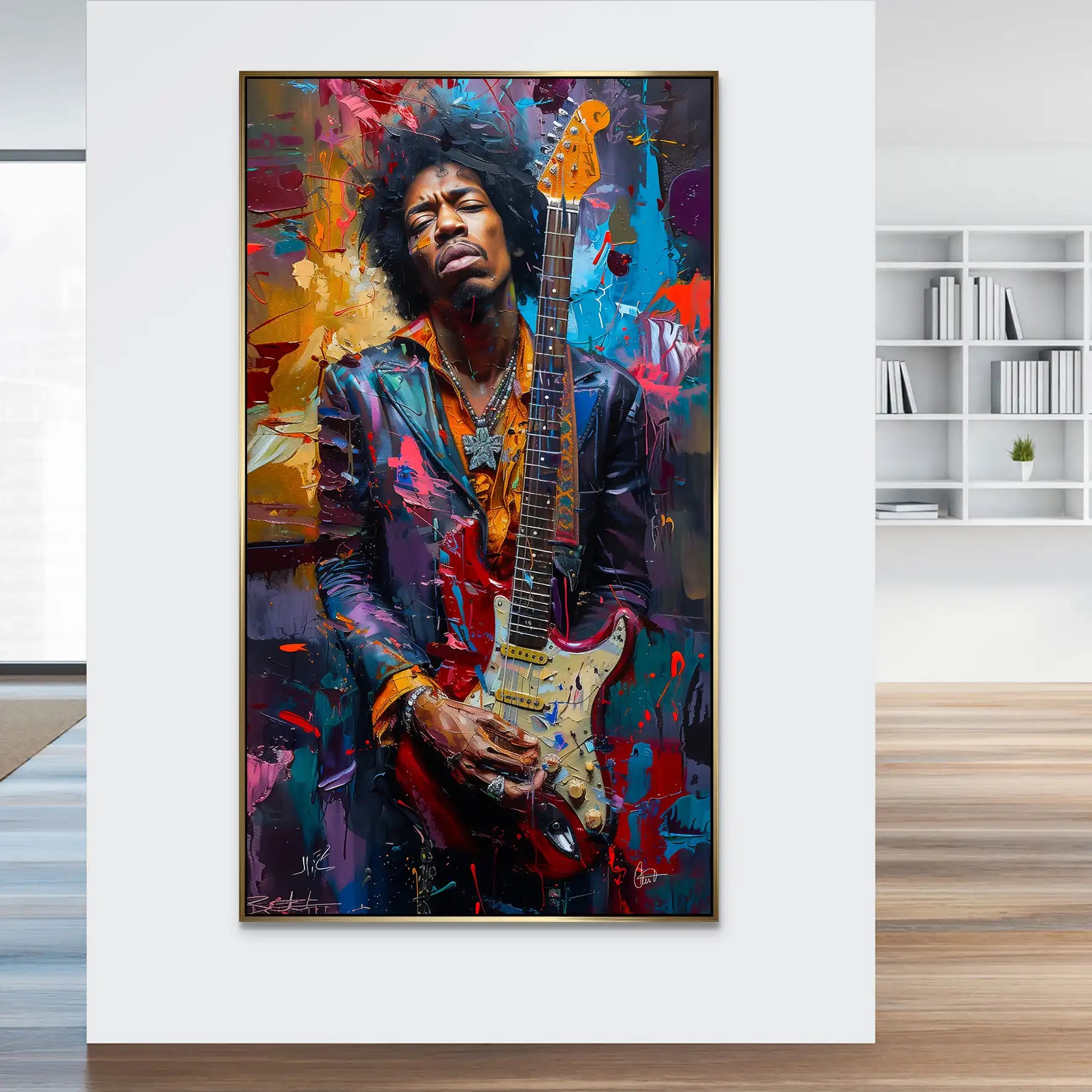 Jimi Abstrakt Color Aludibond Bild INGALERiE