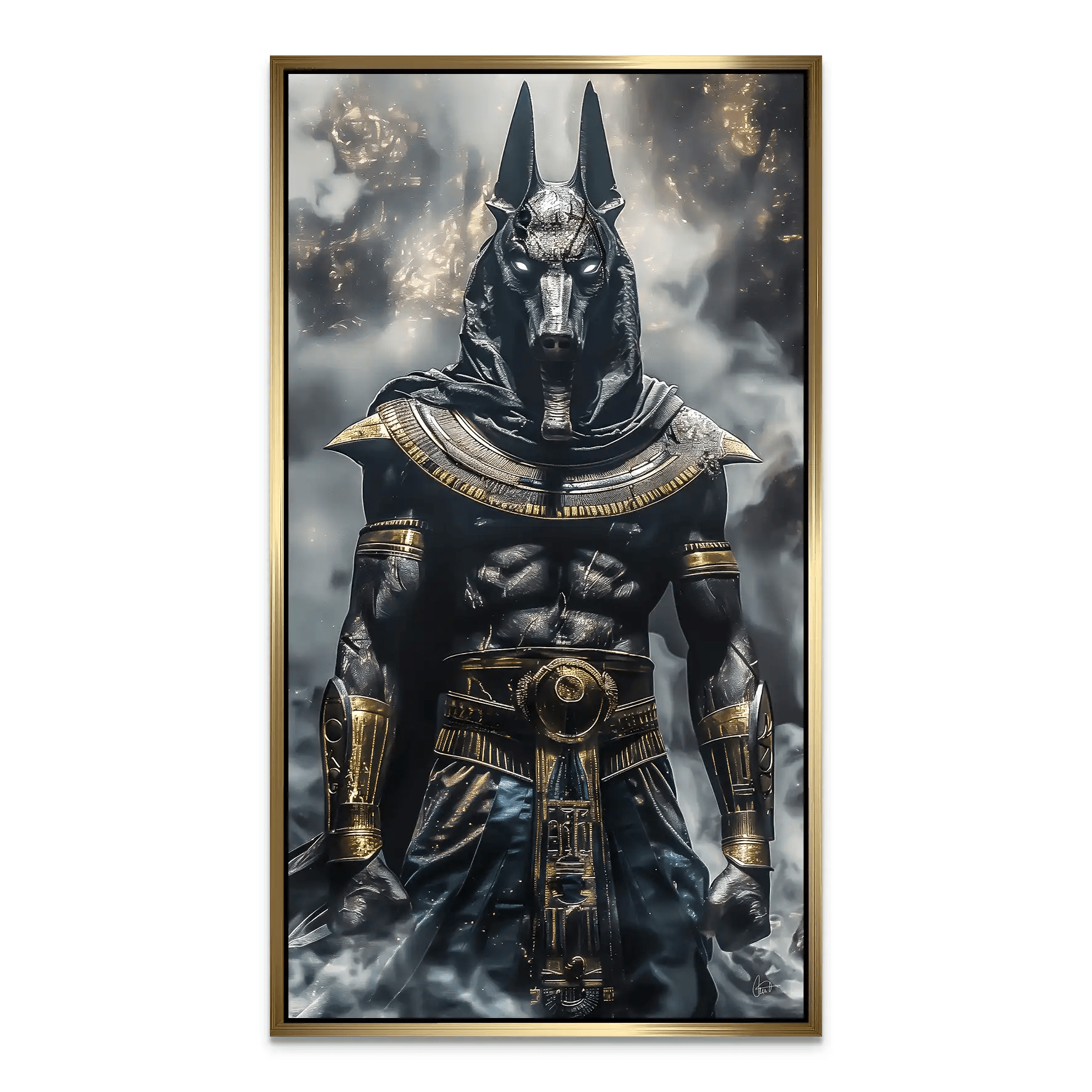 Anubis Black Aludibond Bild INGALERiE