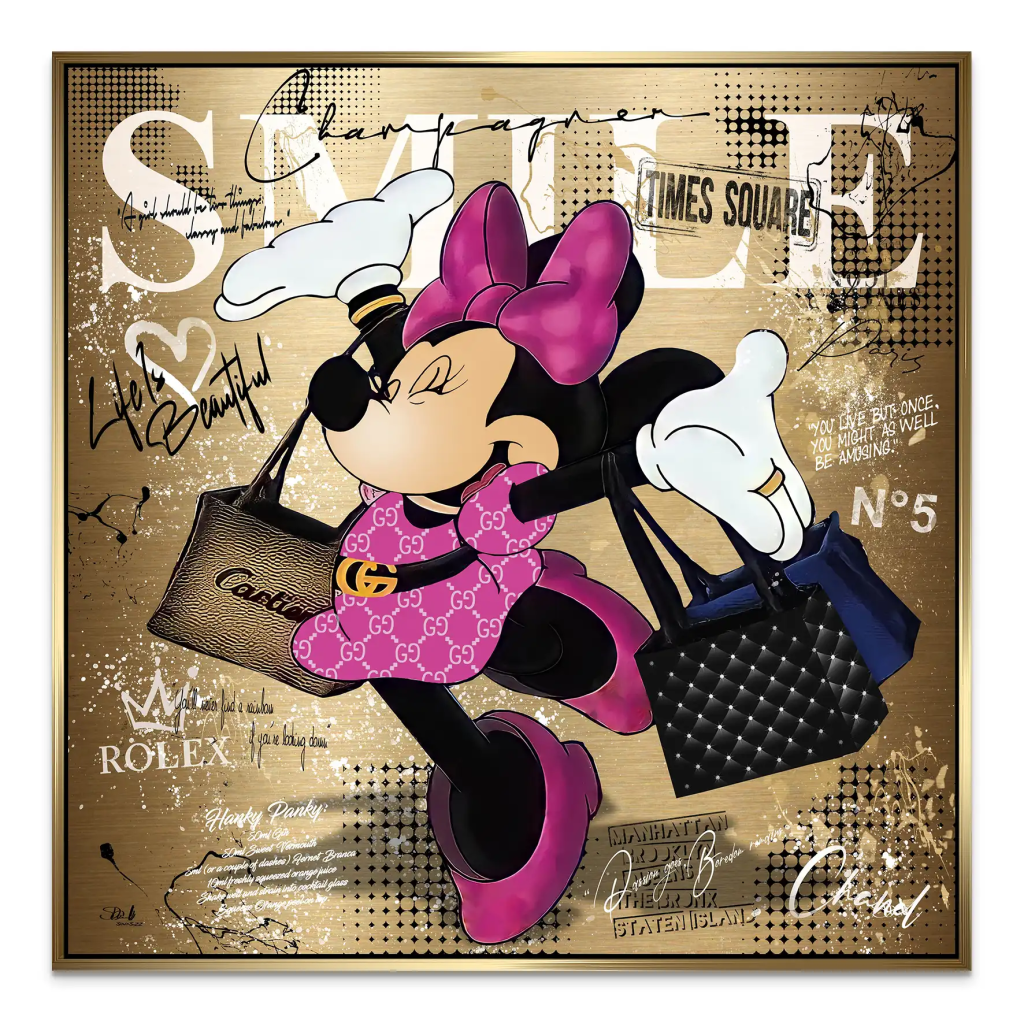 Minnie Smile AluDibond Bild INGALERIE