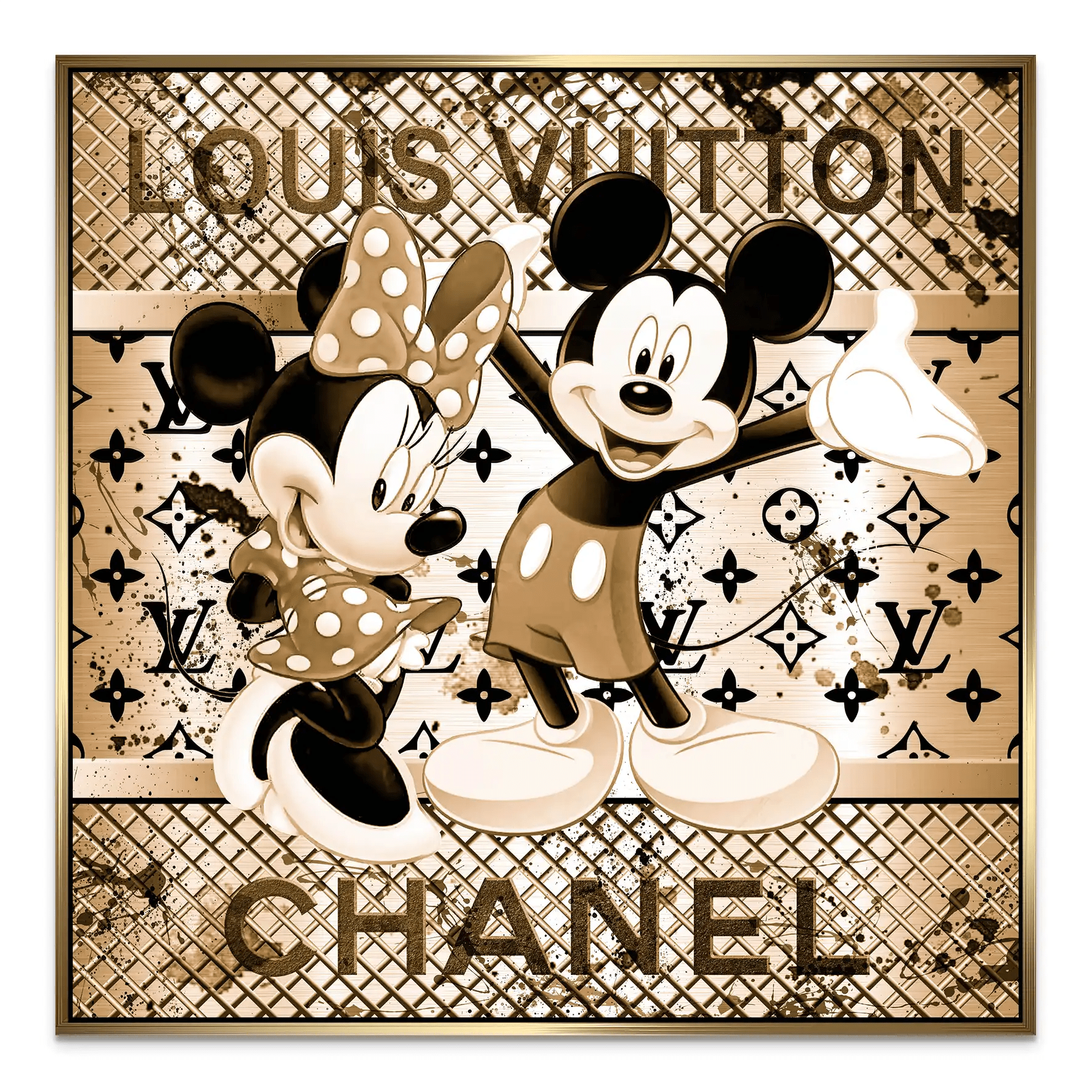 Micky & Minnie Louis Art AluDibond Bild INGALERIE