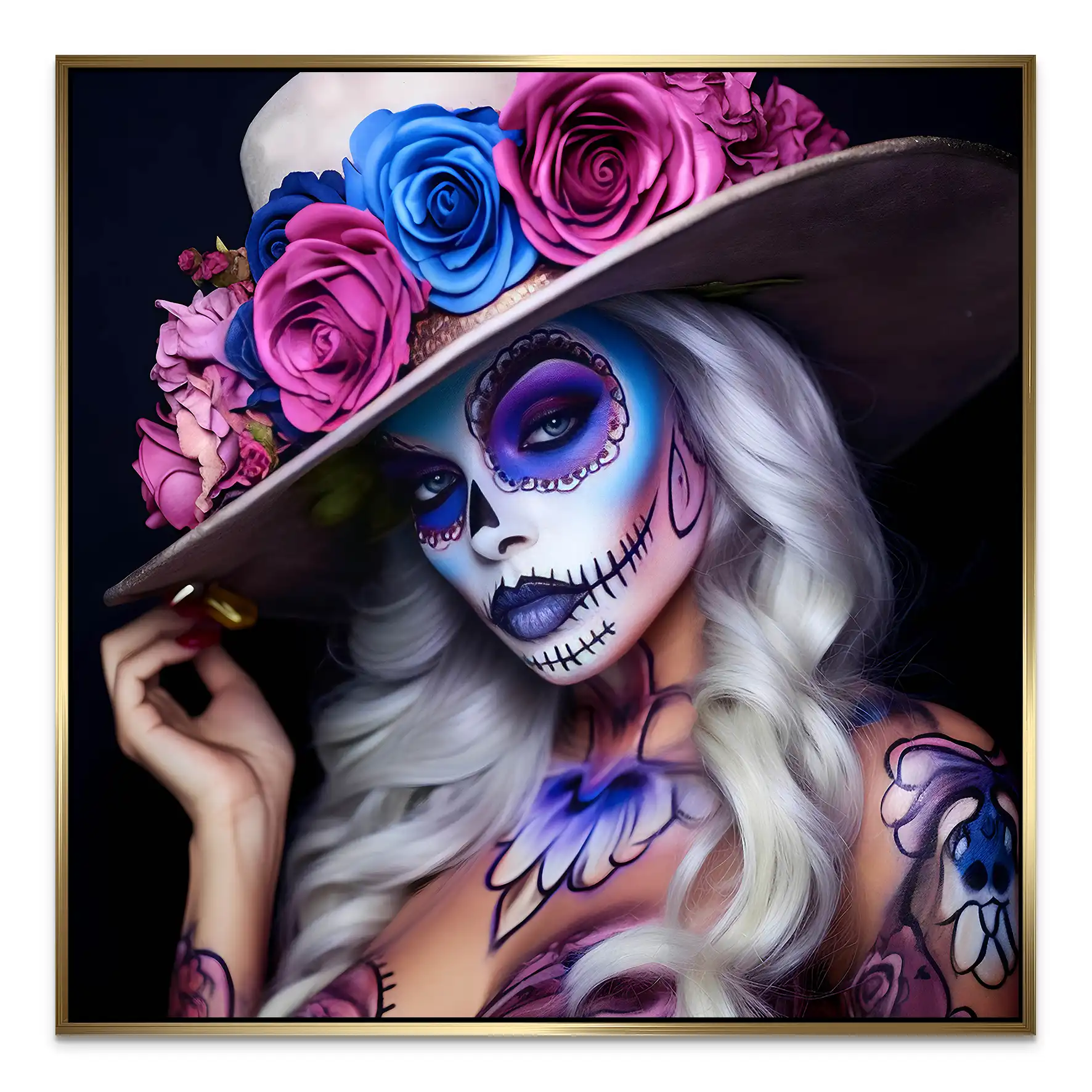 La Catrina Color Style AluDibond Bild INGALERIE