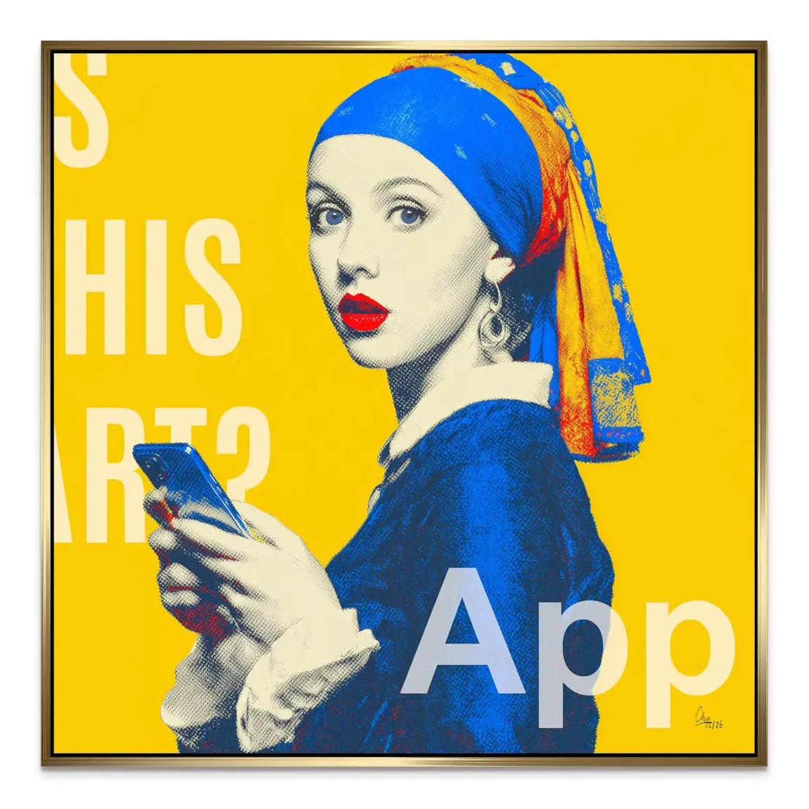 Das Mädchen mit dem Perlenohrring Alu Dibond Bild