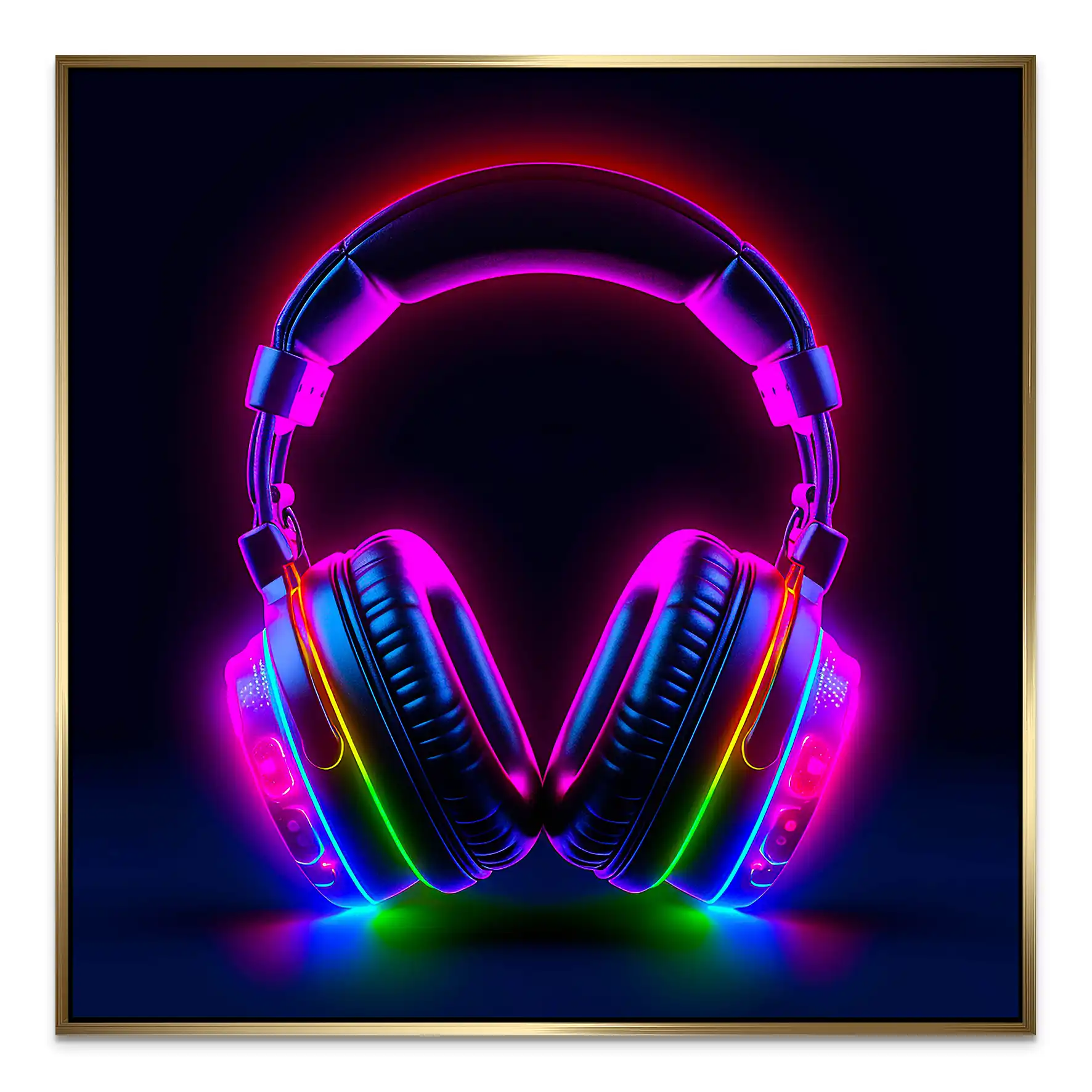 Headphone Art AluDibond Bild INGALERIE