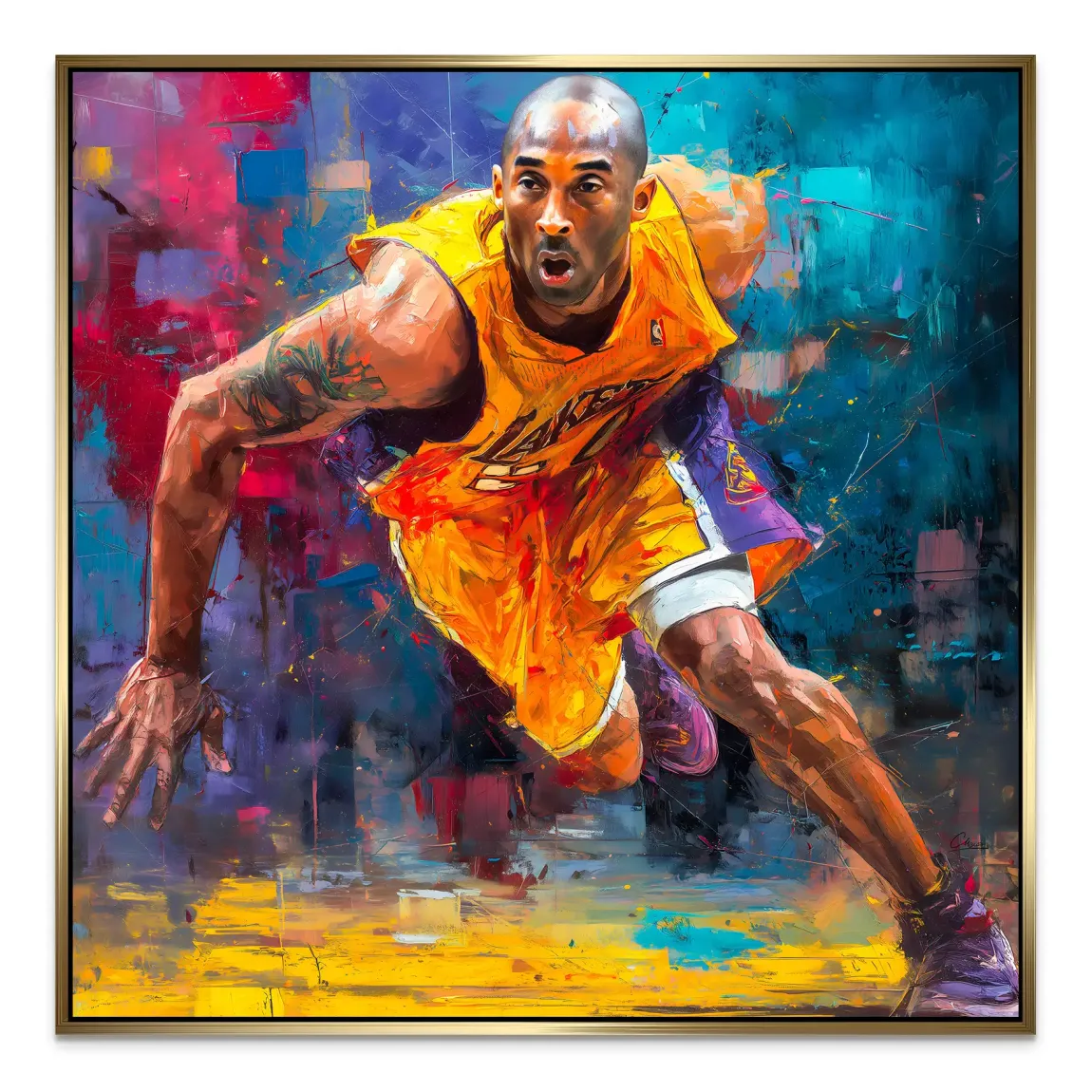 Kobe In Action AluDibond Bild INGALERIE