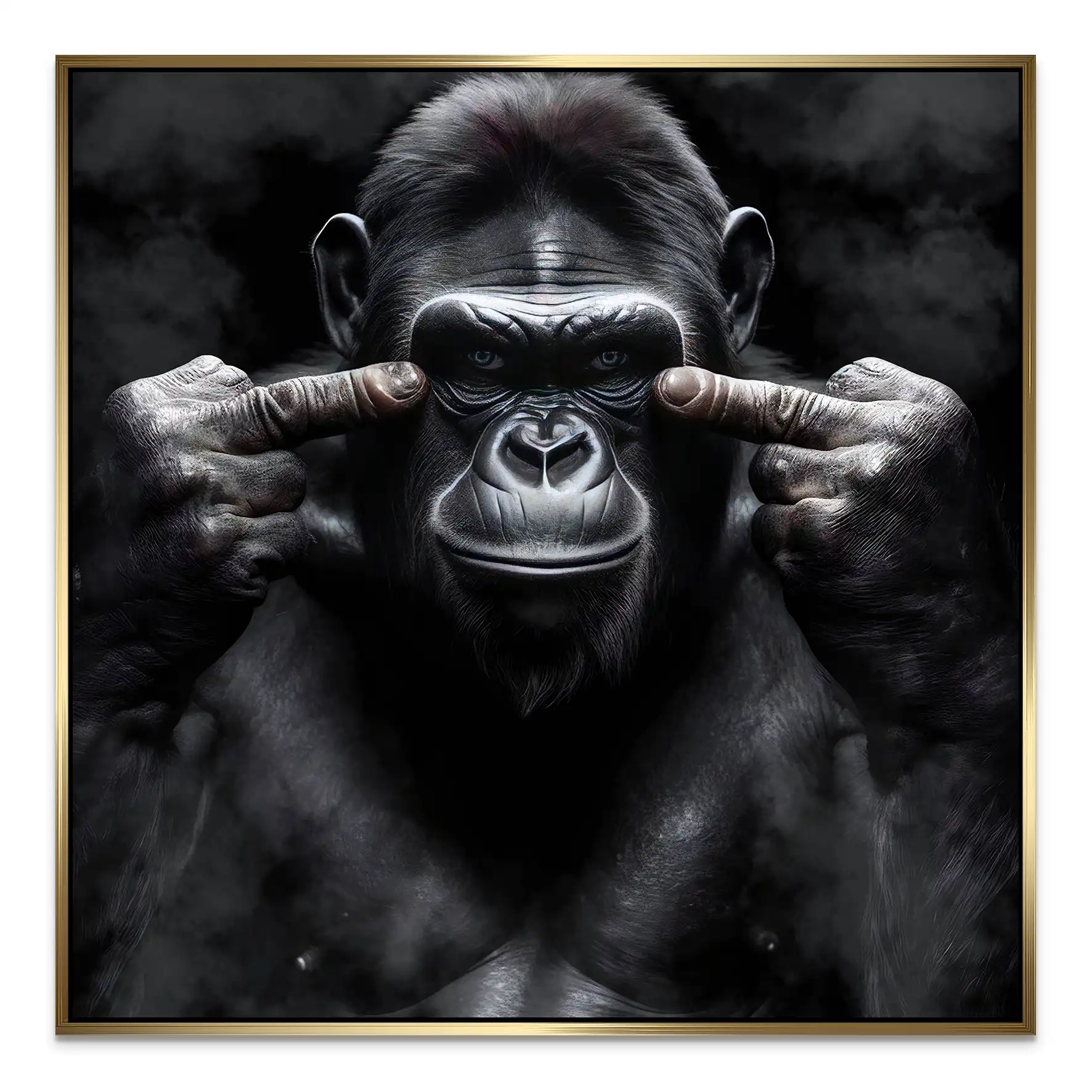 Bad Gorilla Nr.3 AluDibond Bild INGALERIE