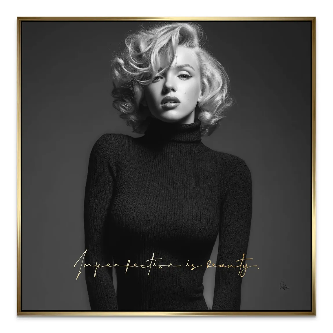 Marilyn Monroe Imperfection Alu Dibond Wandbild
