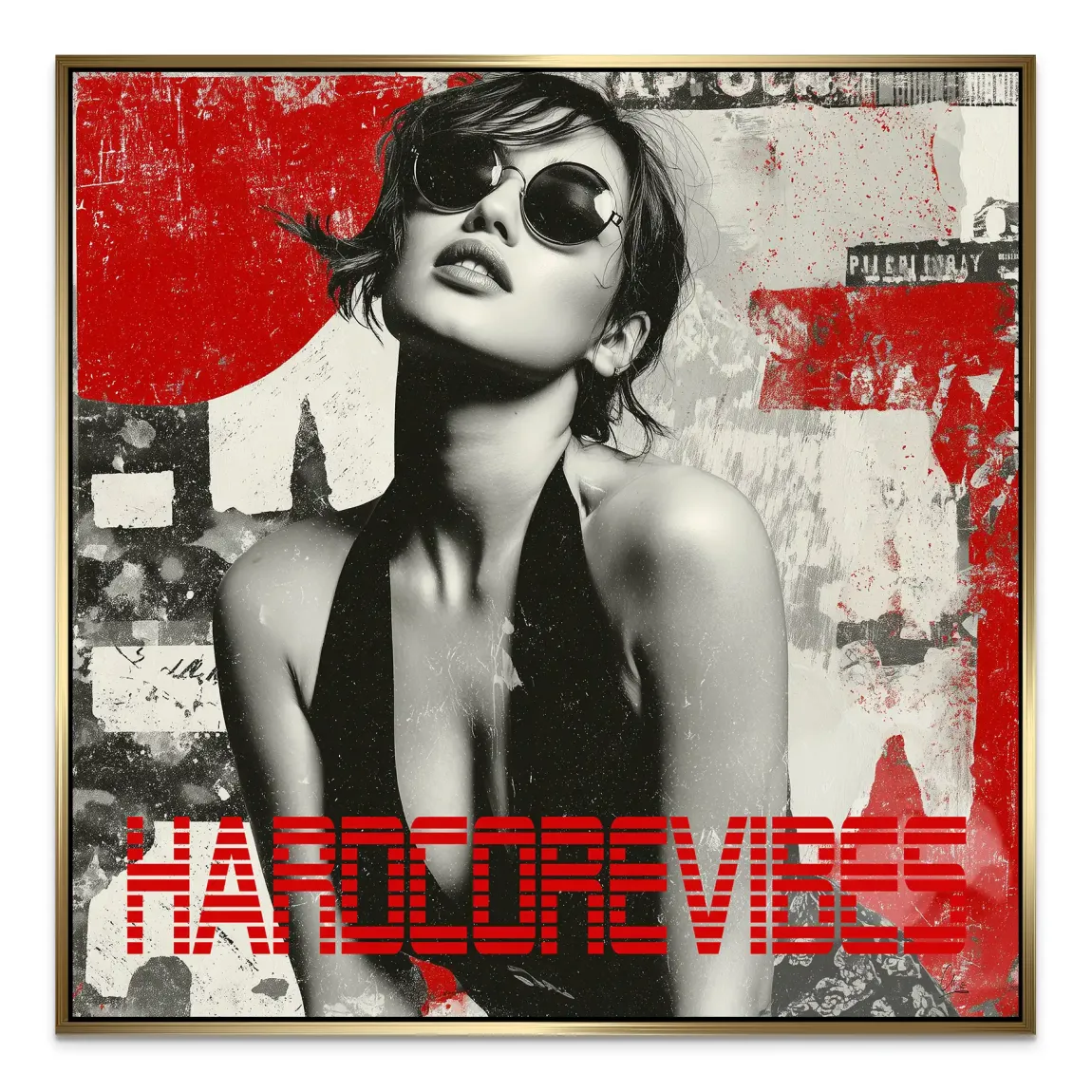 Hardcore Vibes Alu Dibond Bild