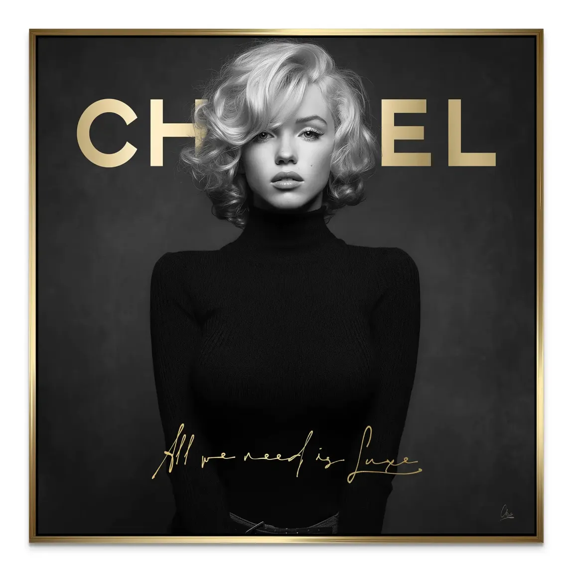 Marilyn Luxe Art Alu Dibond Bild