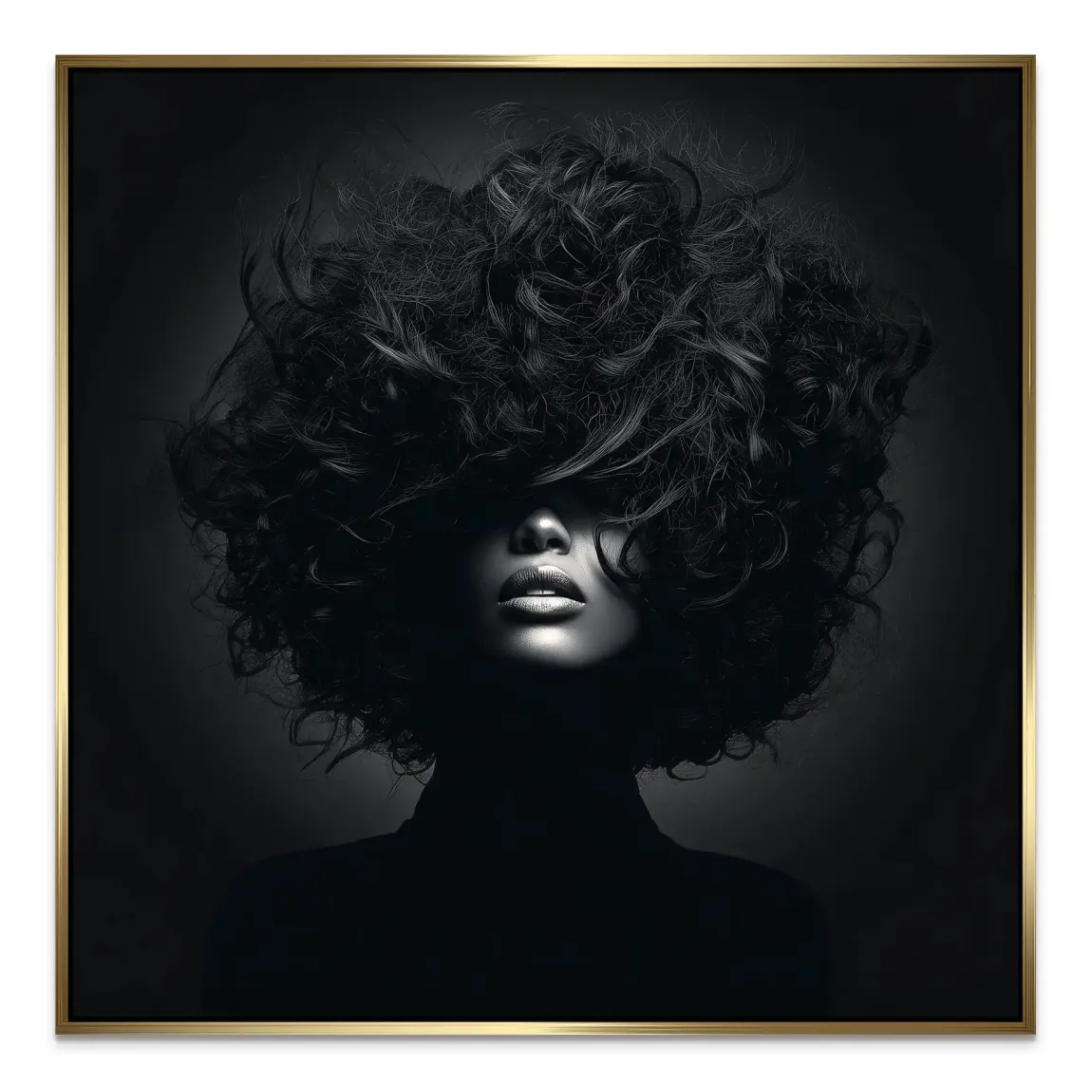 Beauty Curls Alu Dibond Bild