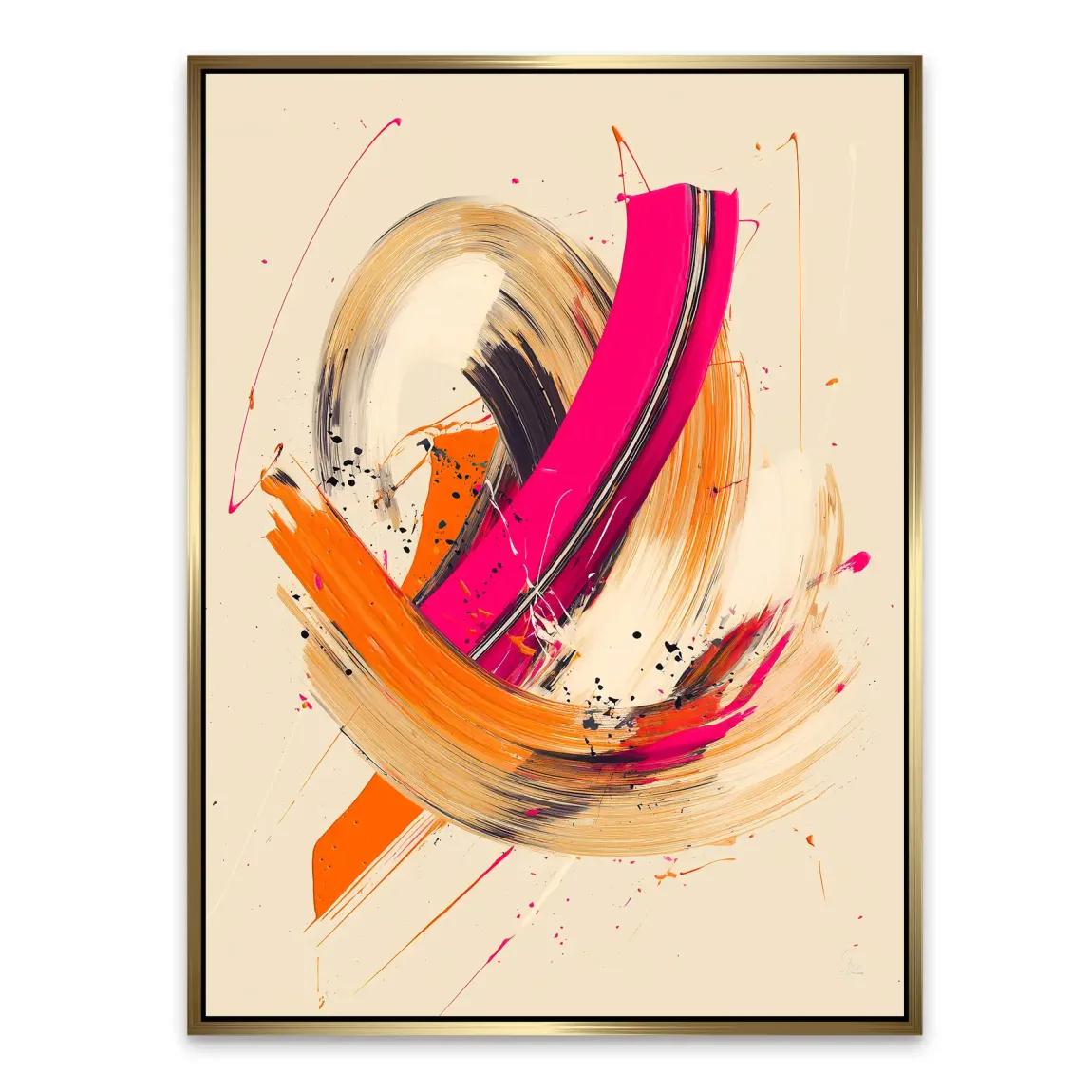 Bewegte Farbe Abstrakt Alu Dibond Bild