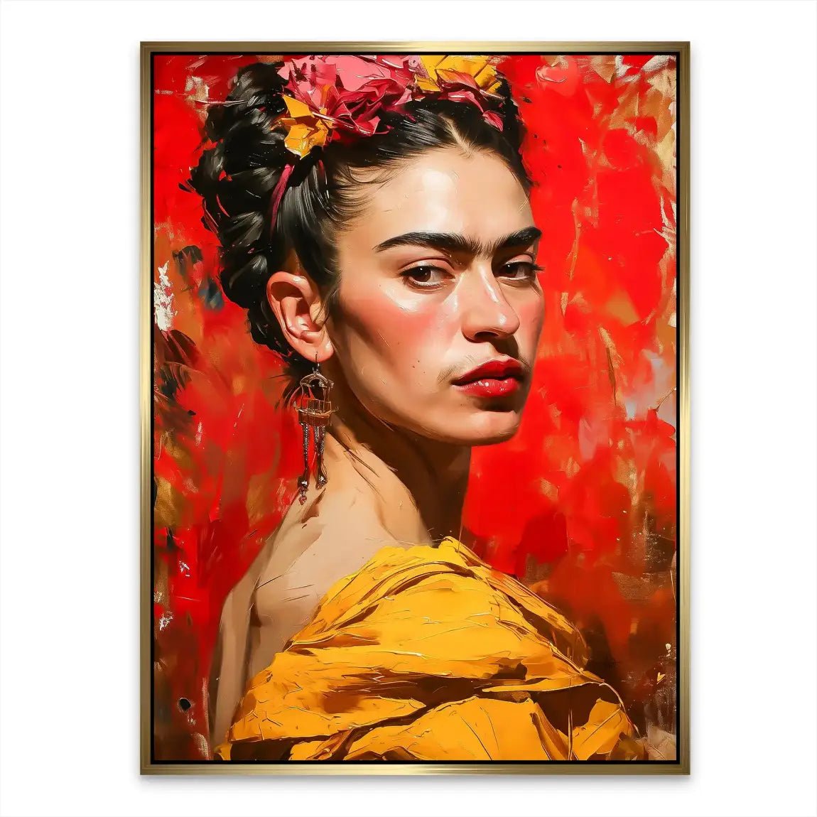 Frida Kahlo Art Nr.2 Alu Dibond Bild INGALERIE