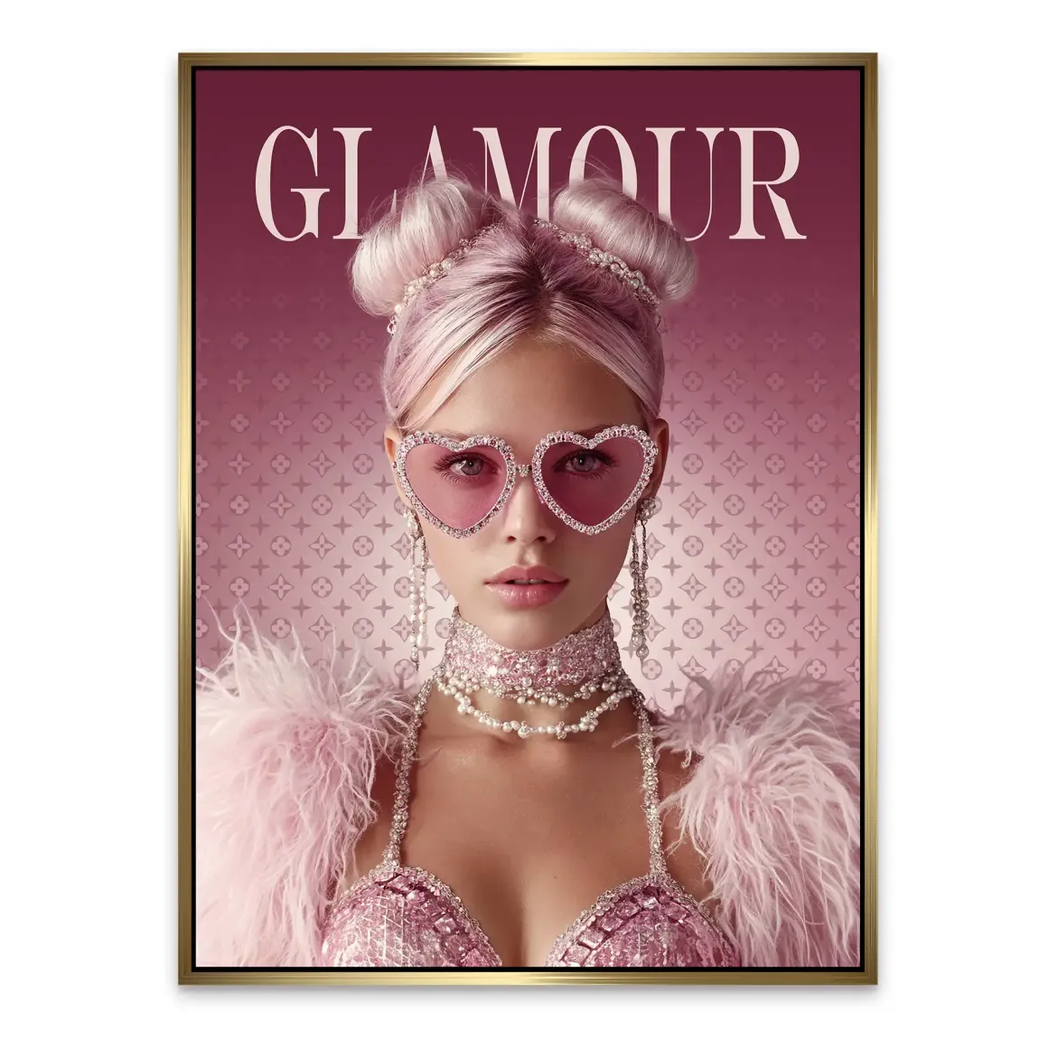 Glamour Lady Alu Dibond Bild