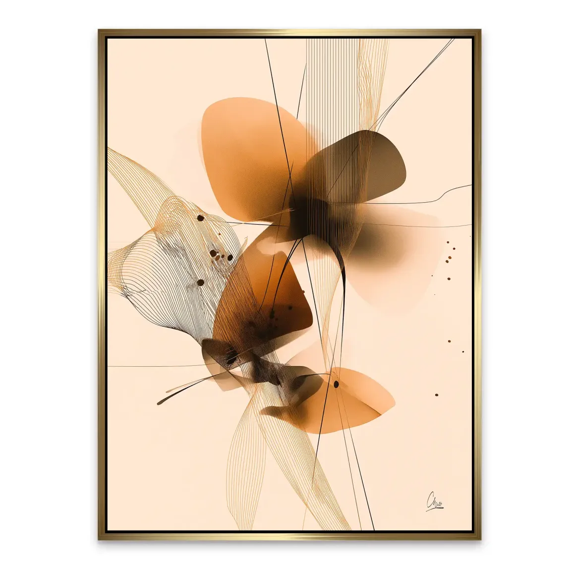 Amber Flow Harmony Alu Dibond Bild