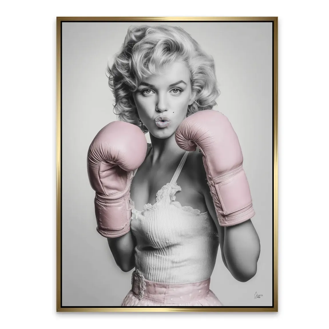 Marilyn Monroe Punch Alu Dibond Bild