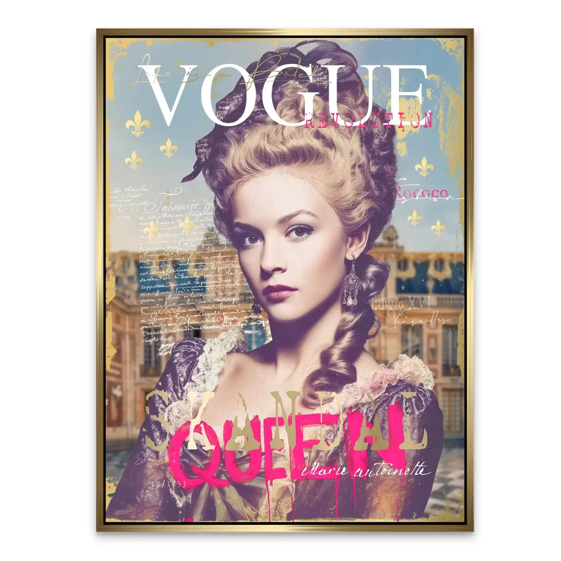 Marie Antoinette Vogue Alu Dibond Bild