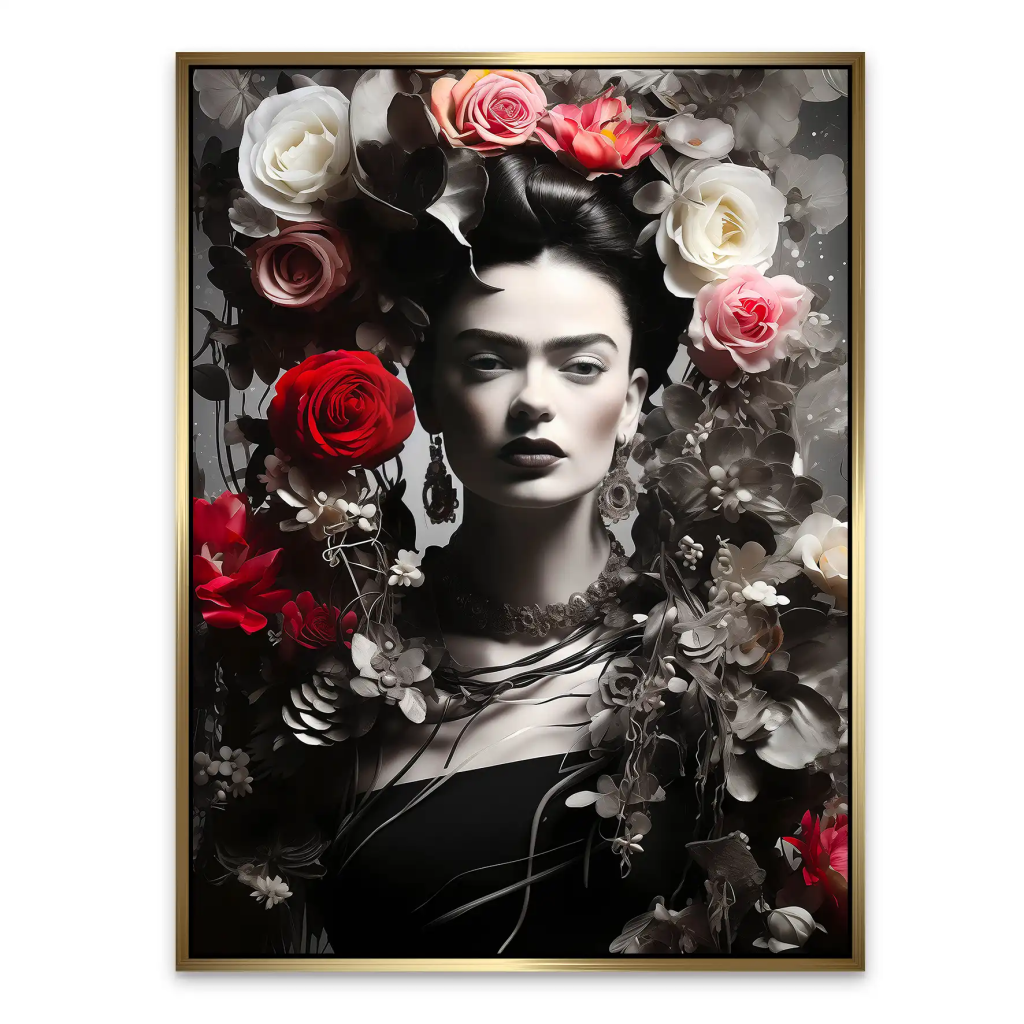 Frida Kahlo Modern Style AluDibond Bild INGALERIE