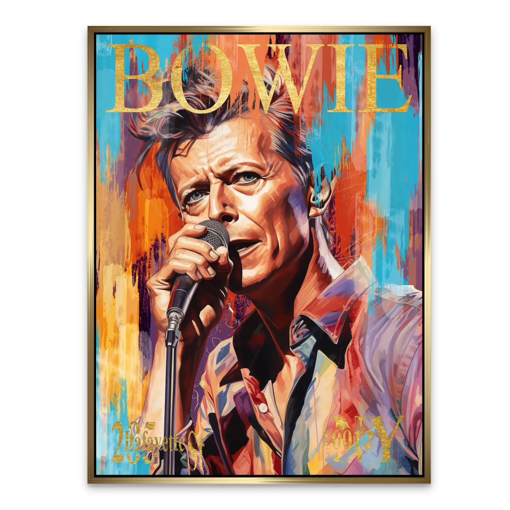 Bowie Abstrakt Style AluDibond Bild INGALERIE