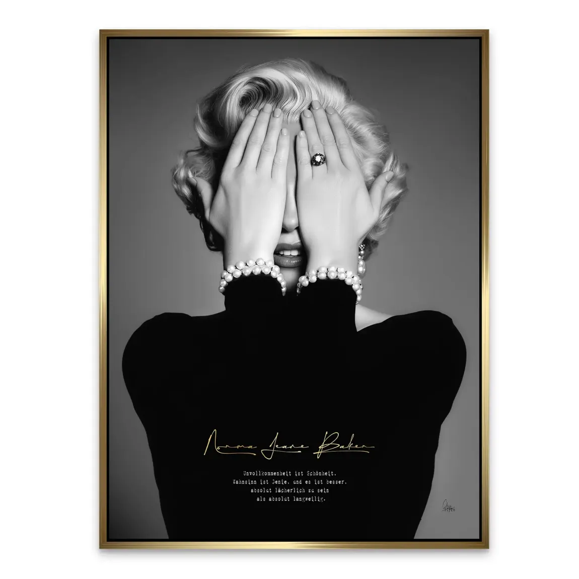 Marilyn Monroe Norma Jeane Alu Dibond Bild