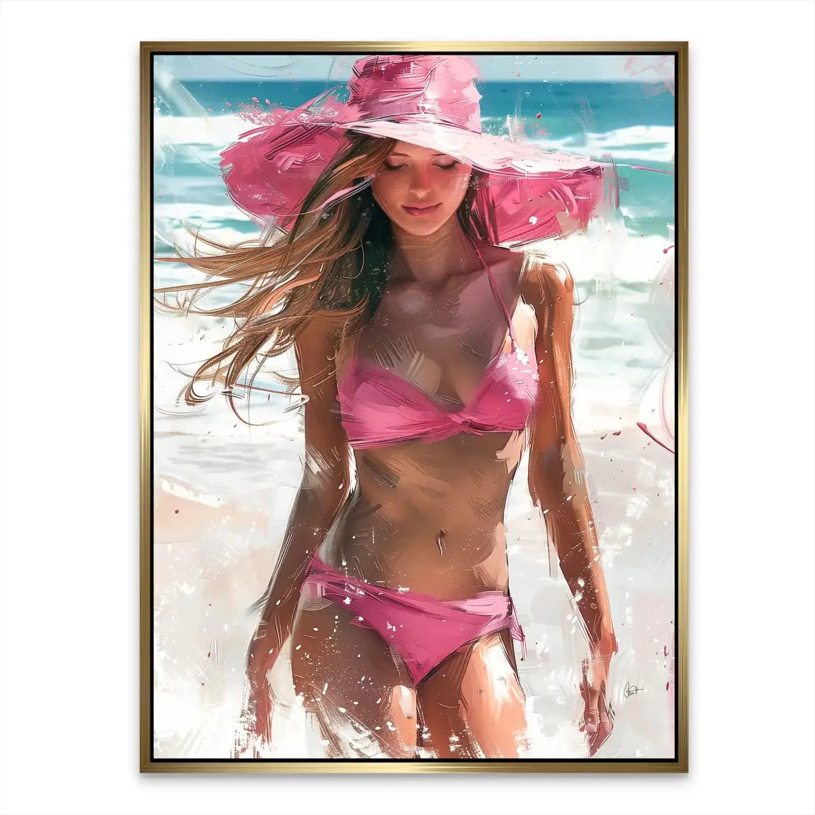 Summer Beach Beauty Nr.4 Alu Dibond Bild INGALERIE