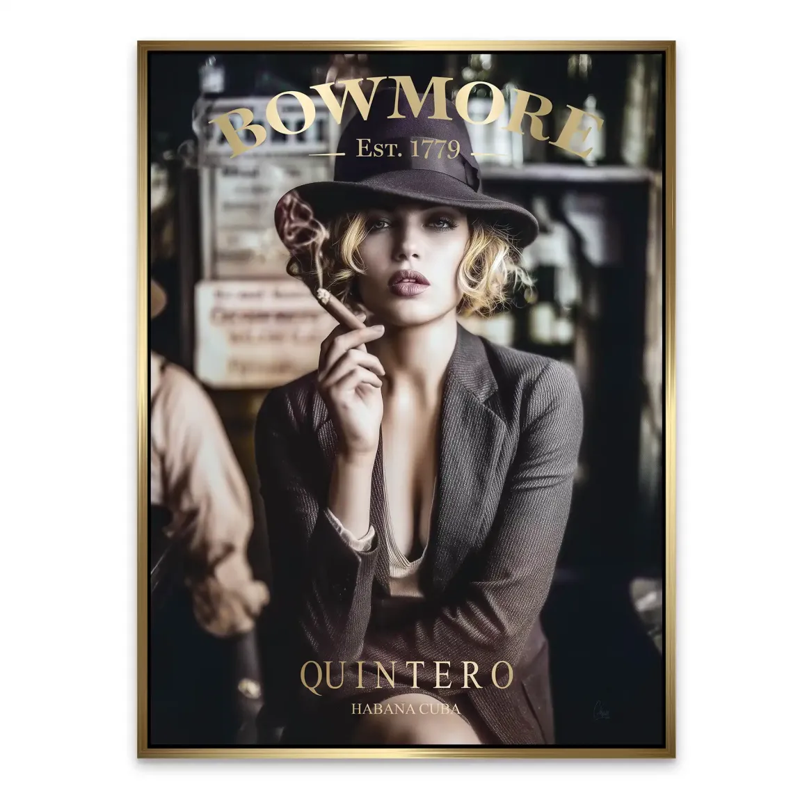 Whisky Noir Alu Dibond Bild