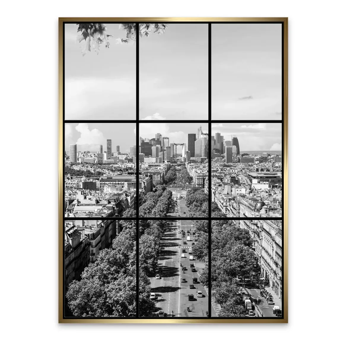Skyline Avenue Paris Alu Dibond Bild