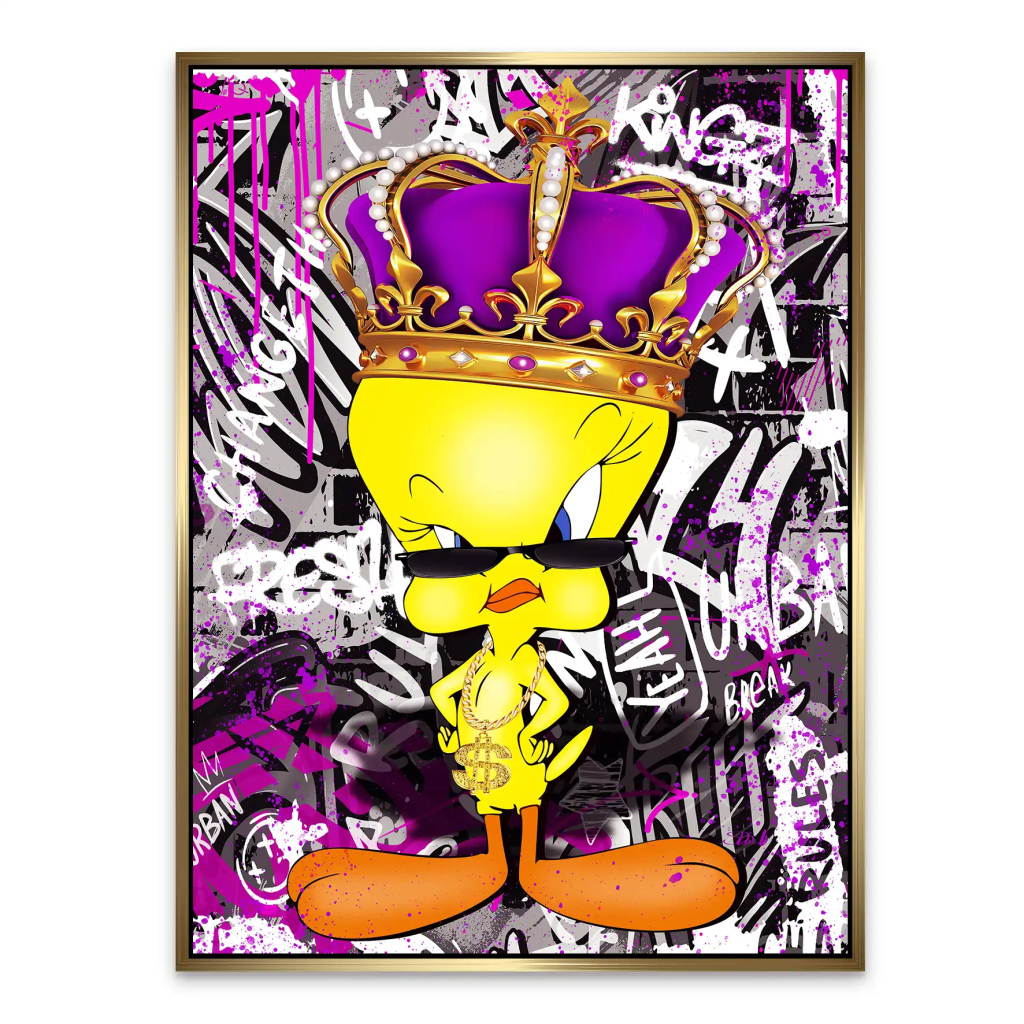 Pop Art Tweety King Aludibond Bild INGALERIE